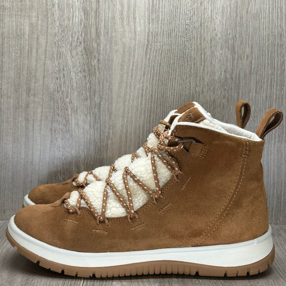UGG Shoes Womans 10 Lakesider Heritage Mid Waterproof Winter Sneaker Boots Brown - Picture 3 of 12